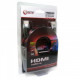 Extradigital HDMI to HDMI, 3m, v1.4b, 30 AWG, Gold, Nylon, 2xFerrites
